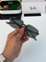 Ray-Ban Tech Rimless Square Black-Wood Polarized - Image 5