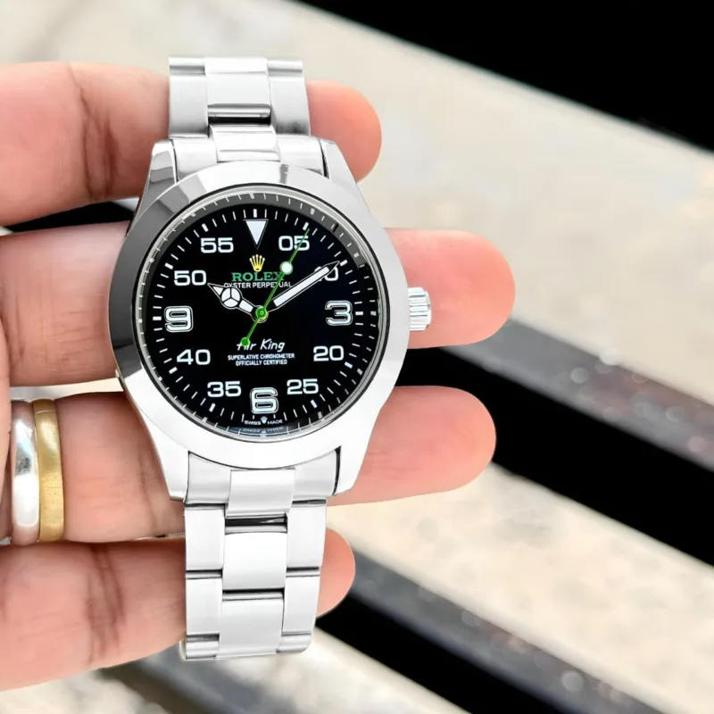 Rolex-Air-King-40MM-Black-Dial-Quartz-Steel-1 Rolex Air-King 40MM Black Dial Quartz Steel - Image 1