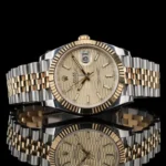 Rolex Date Just 41mm Gold Dial Automatic Stainless Steel - Image 4