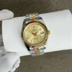 Rolex Date Just 41mm Gold Dial Automatic Stainless Steel - Image 7