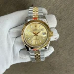 Rolex Date Just 41mm Gold Dial Automatic Stainless Steel - Image 8