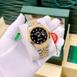 Rolex Datejust Gold Black Dial 41mm Quartz
