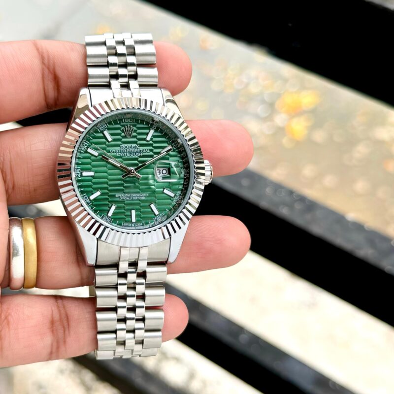 Rolex-Datejust-Green-Dial-41mm-Quartz-1 Rolex Datejust Green Dial 41mm Quartz - Image 1