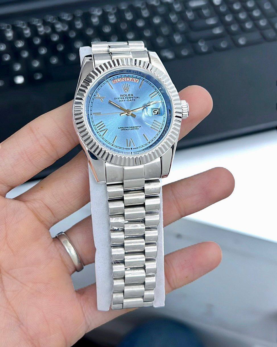Rolex-Day-Date-40-Sky-Blue-Dial-Automatic-1 Rolex Day-Date 40 Sky Blue Dial Automatic - Image 1