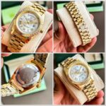 Rolex Day-Date Gold White Dial 40MM Quartz - Image 3