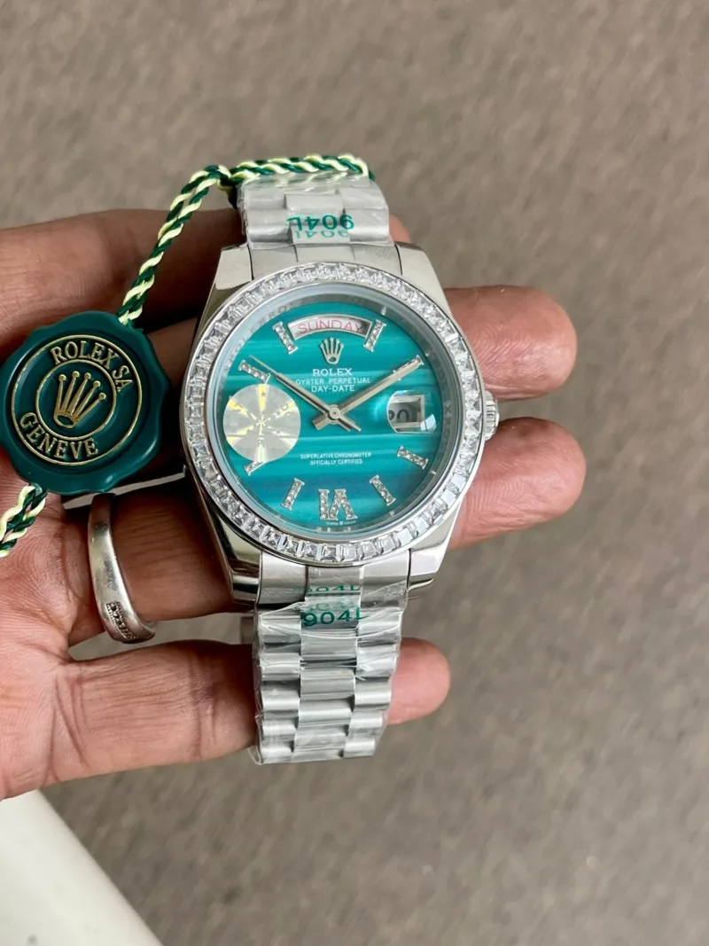 Rolex-Day-Date-President-Silver-41mm-Automatic-1 Rolex Day Date President Silver 41mm Automatic - Image 1