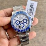 Rolex Daytona 4131 Silver Blue 40MM Automatic Chronograph
