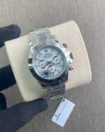 Rolex Daytona 41mm White Dial Swiss Semi ETA Chronograph