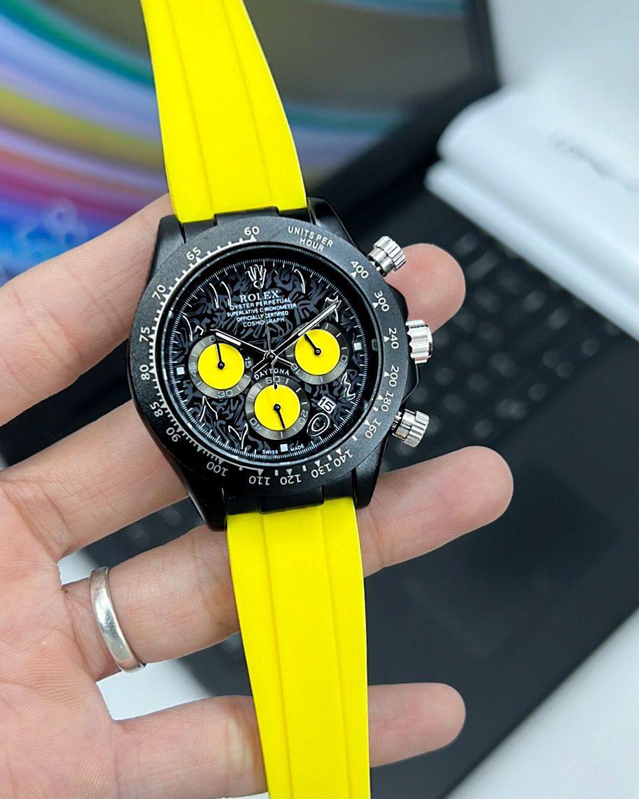 Rolex-Daytona-DiW-Edition-Yellow-40mm-Quartz-1 Rolex Daytona DiW Edition Yellow 40mm Quartz - Image 1
