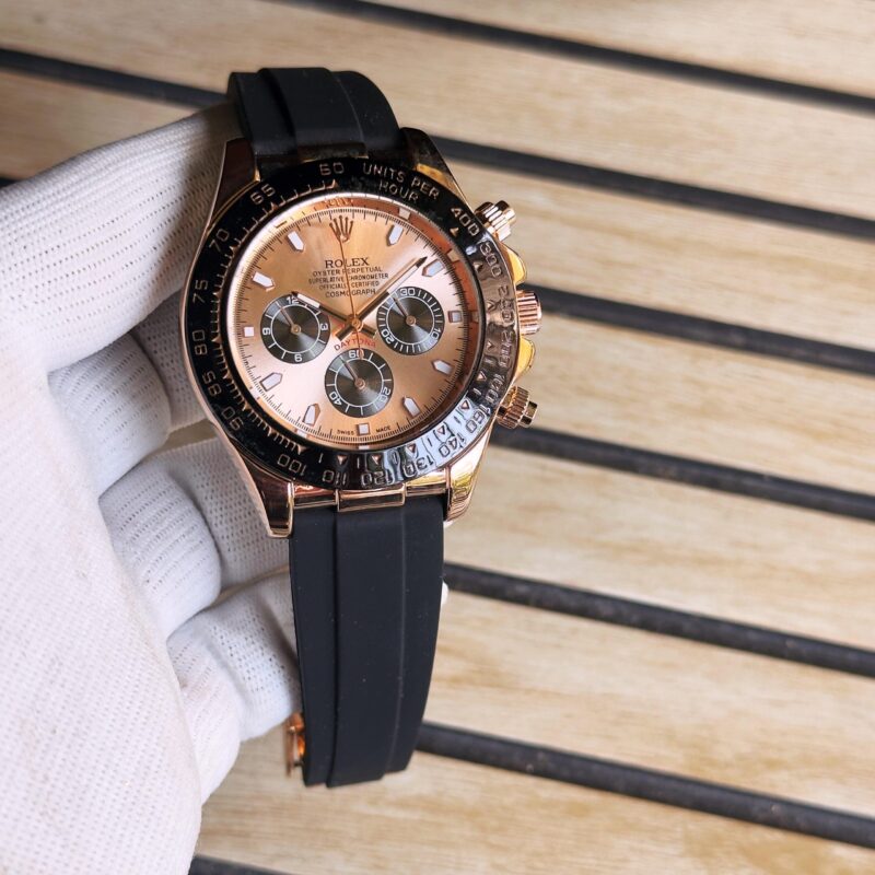Rolex-Daytona-Motley-Unique-Rose-Gold-42mm-Quartz-1 Rolex Daytona Motley Unique Rose Gold 42mm Quartz - Image 1