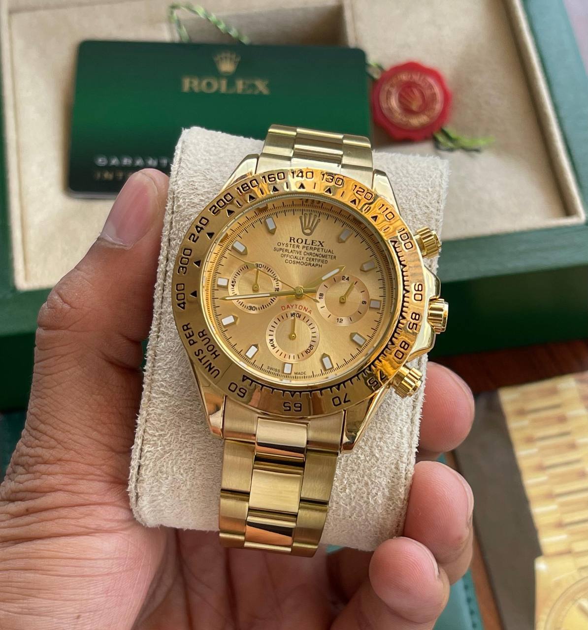 Rolex-Daytona-Oyester-Perpetual-Golden-Dial-43mm-Chronograph-1 Rolex Daytona Oyester Perpetual Golden Dial 43mm Chronograph - Image 1
