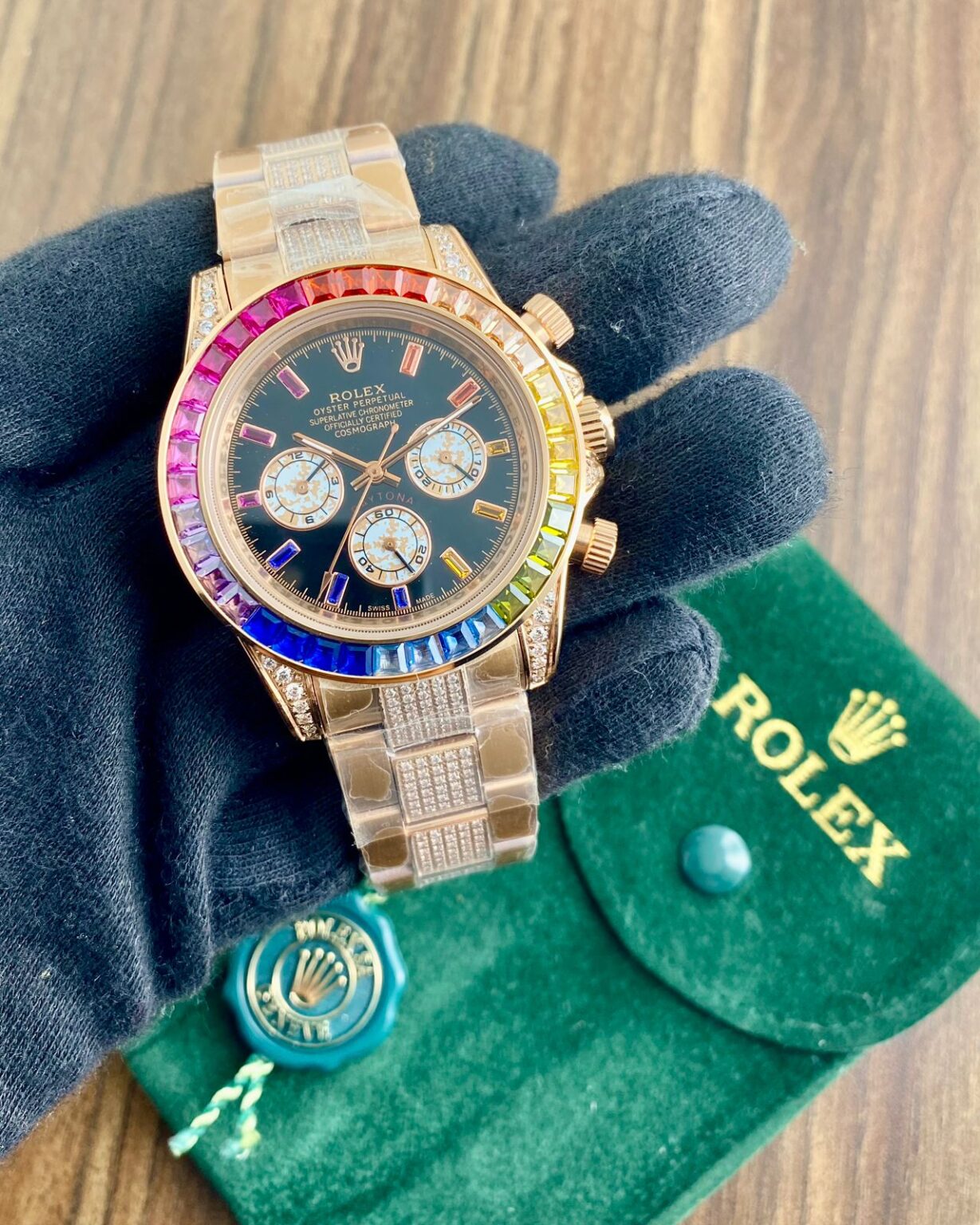 Rolex-Daytona-Rainbow-Diamond-44MM-Chronograph-1 Rolex Daytona Rainbow Diamond 44MM Chronograph - Image 1