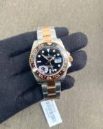 Rolex Gmt Tu Tone Black Dial Swiss Semi ETA 3285 40mm - Image 2