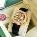 Rolex Oyster Tiger Eye 42MM Gold Dial Quartz