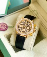 Rolex Oyster Tiger Eye 42MM Gold Dial Quartz - Image 3