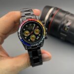 Rolex Rainbow Black Dial Quartz 41mm