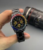 Rolex Rainbow Black Dial Quartz 41mm
