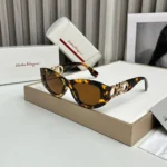 Salvatore Ferragamo Cat-Eye Tortoiseshell Sunglasses