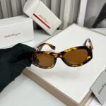 Salvatore Ferragamo Cat-Eye Tortoiseshell Sunglasses - Image 2
