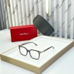 Salvatore Ferragamo Eyeglasses Grey Unisex