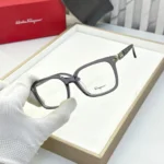 Salvatore Ferragamo Eyeglasses Grey Unisex - Image 2