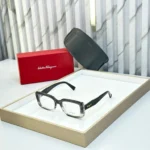 Salvatore Ferragamo Rectangular Eyeglasses - UV Protection - One Size