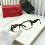 Salvatore Ferragamo Rectangular Eyeglasses - UV Protection - One Size - Image 2