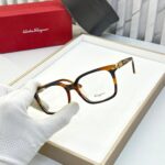 Salvatore Ferragamo Square Brown Eyeglasses - Image 2