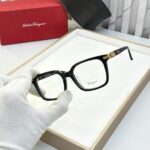 Salvatore Ferragamo Square Eyeglasses Black - Image 2