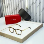 Salvatore Ferragamo Square Eyeglasses - Black - One Size