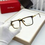 Salvatore Ferragamo Square Eyeglasses - Black - One Size - Image 2