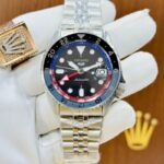 Seiko Automatic Back Open GMT Watch With Ceramic Bezel