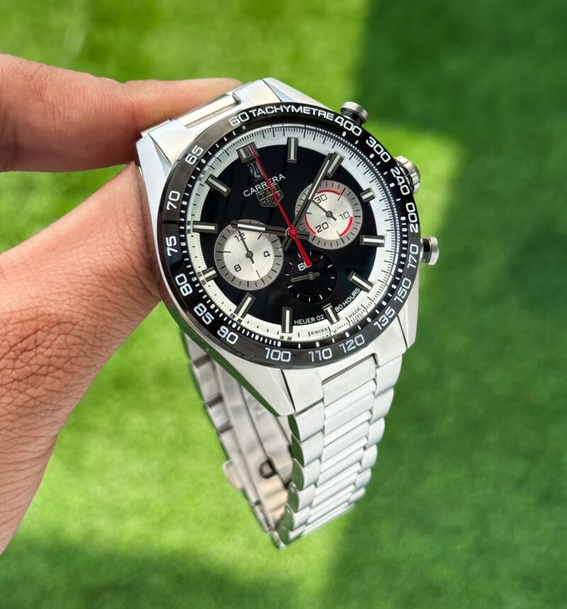 Tag-Heuer-7AA-Black-Dial-44mm-Quartz-1 Tag Heuer 7AA Black Dial 44mm Quartz - Image 1