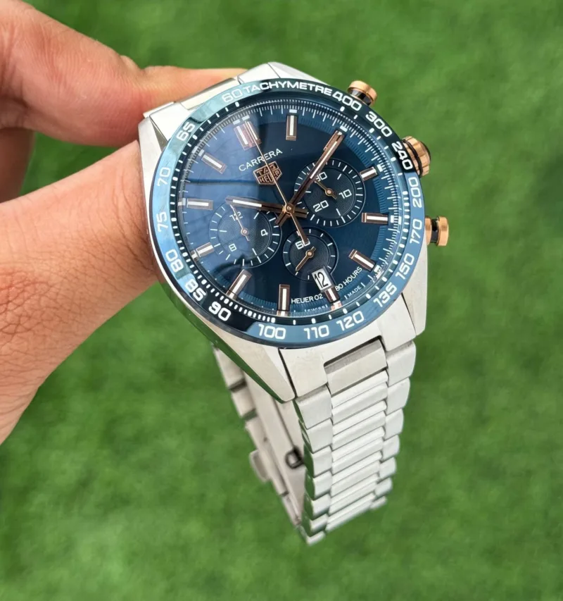 Tag-Heuer-7AA-Blue-Dial-44mm-Quartz-Watch-1 Tag Heuer 7AA Blue Dial 44mm Quartz Watch - Image 1