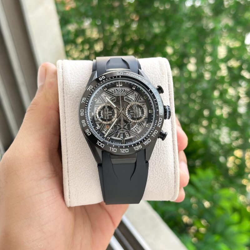 Tag-Heuer-Carrera-Chronograph-Black-44mm-Quartz-1 Tag Heuer Carrera Chronograph Black 44mm Quartz - Image 1