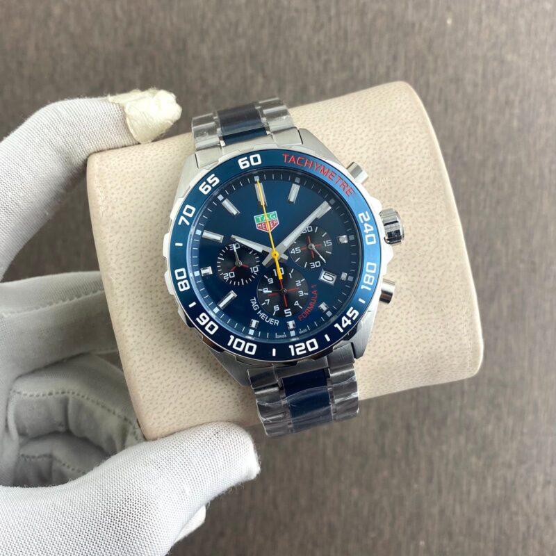 Tag-Heuer-Carrera-Formula-1-Blue-Silver-42mm-Quartz-1 Tag Heuer Carrera Formula 1 Blue-Silver 42mm Quartz - Image 1