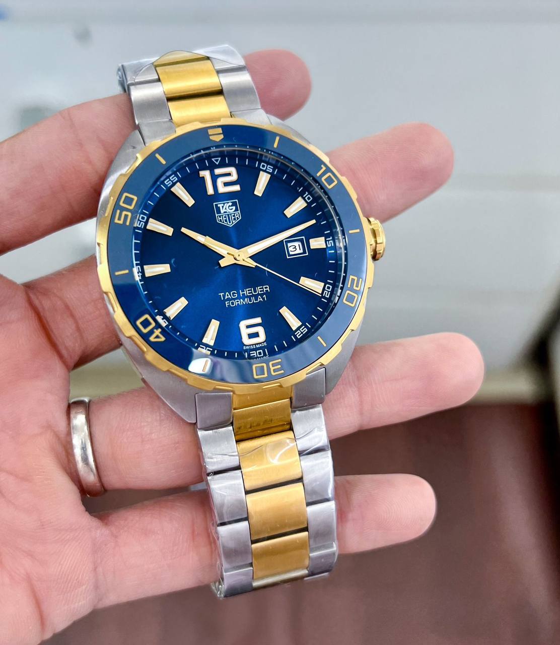 Tagheuer-Formula-1-Automatic-Blue-Gold-Silver-40mm-1 Tagheuer Formula 1 Automatic Blue Gold-Silver 40mm - Image 1