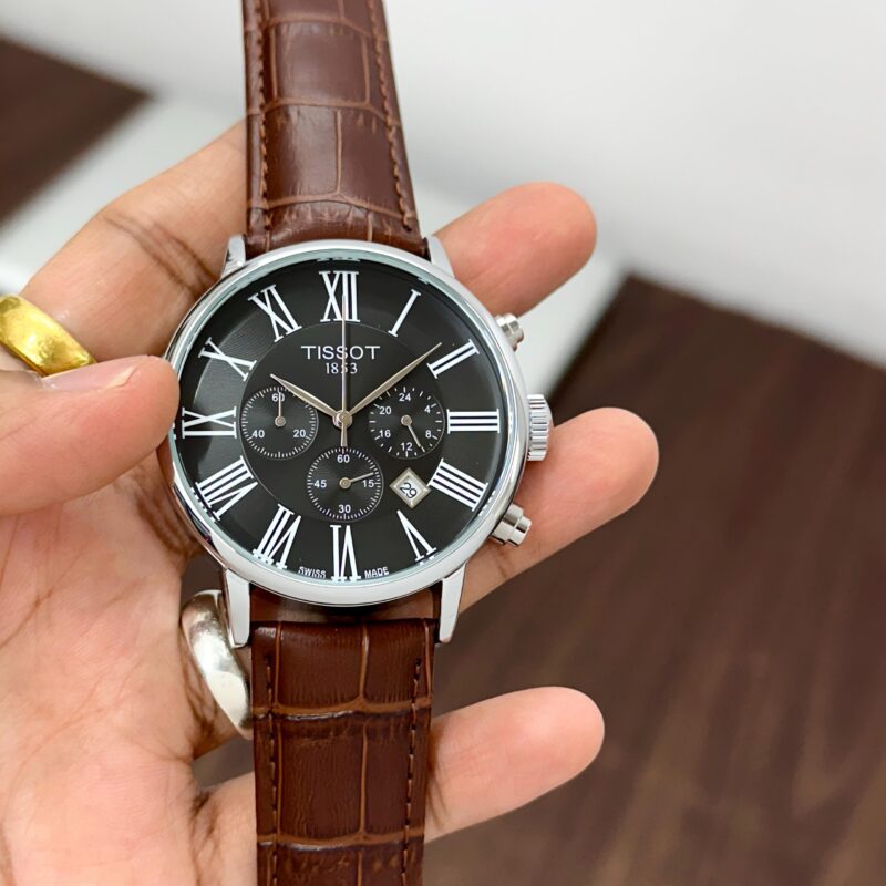 Tissot-1853-Roman-43MM-Brown-Dial-Chronograph-1 Tissot 1853 Roman 43MM Brown Dial Chronograph - Image 1