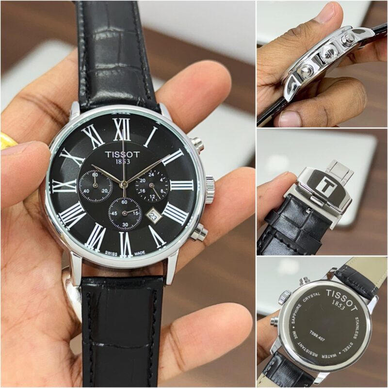 Tissot-1853-Roman-Black-43MM-Chronograph-1 Tissot 1853 Roman Black 43MM Chronograph - Image 1