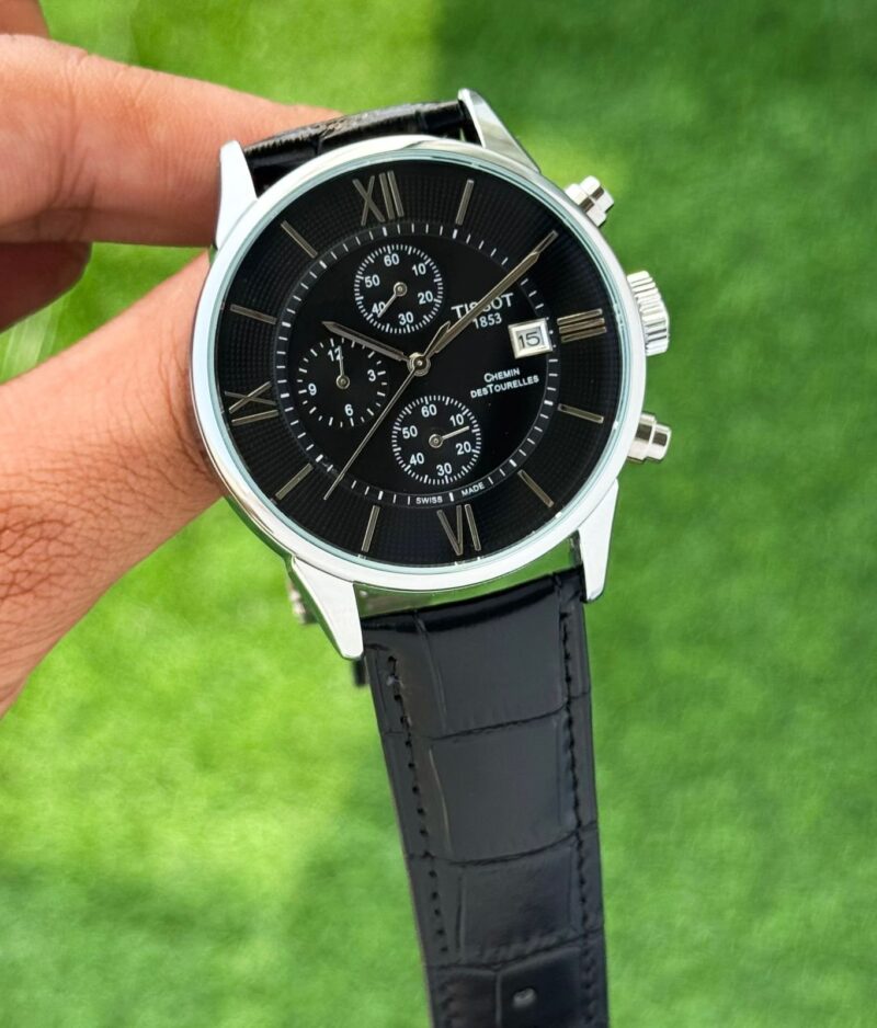 Tissot-Chemin-Des-Tourelles-1853-Black-Dial-Chronograph-40mm-1 Tissot Chemin Des Tourelles 1853 Black Dial Chronograph 40mm - Image 1