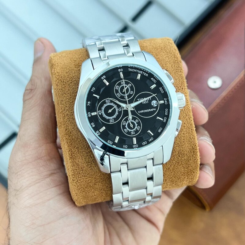 Tissot-Couturier-Chronograph-41mm-Black-Quartz-1 Tissot Couturier Chronograph 41mm Black Quartz - Image 1