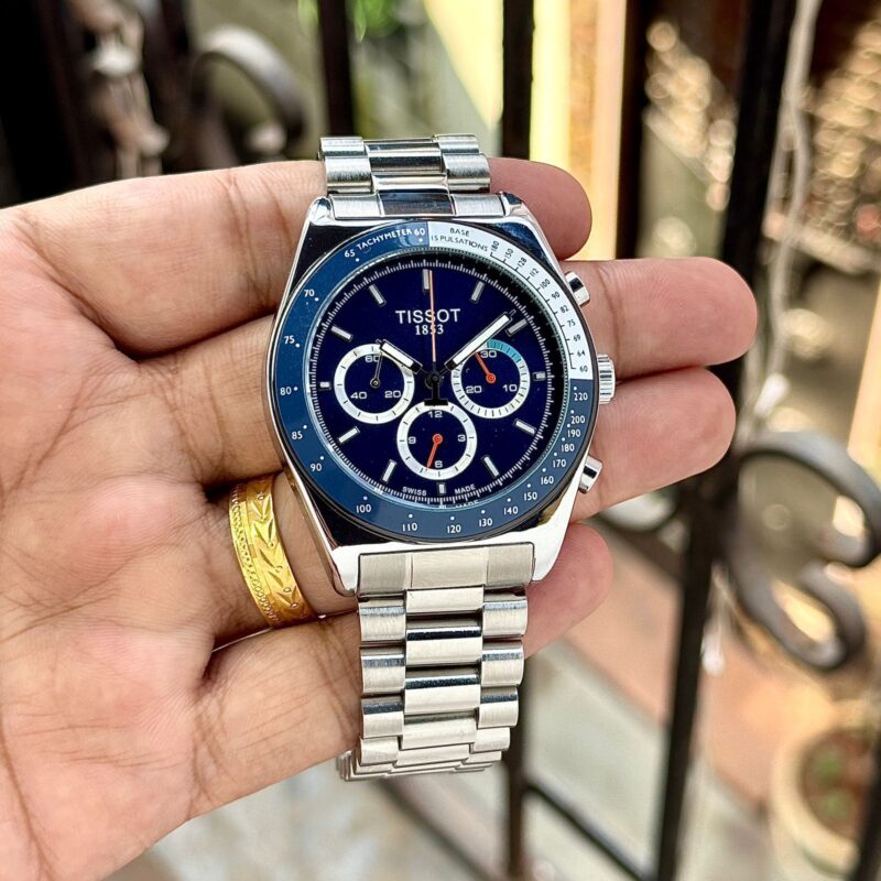 Tissot-PR516-Chronograph-42mm-Silver-Dial-Quartz-1 Tissot PR516 Chronograph 42mm Silver Dial Quartz - Image 1