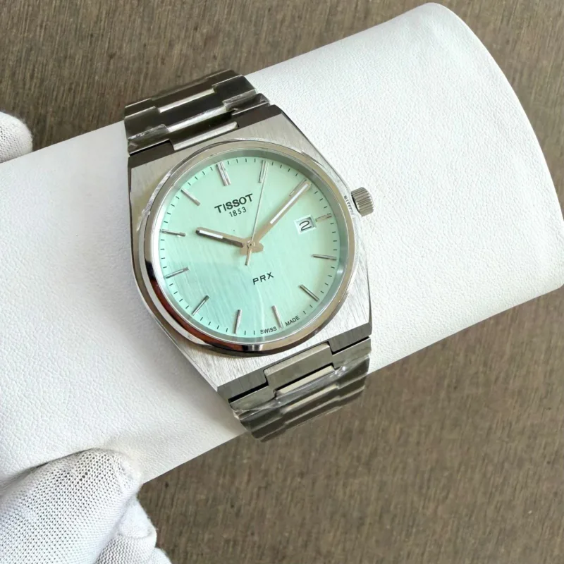 Tissot-PRX-T-Classic-White-Tiffany-Dial-42mm-Quartz-1 Tissot PRX T-Classic White Tiffany Dial 42mm Quartz - Image 1