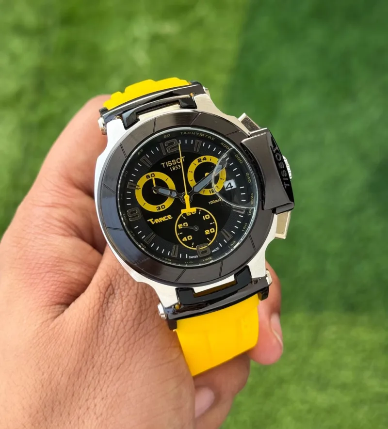 Tissot-T-Race-1853-Yellow-Dial-44mm-Chronograph-1 Tissot T-Race 1853 Yellow Dial 44mm Chronograph - Image 1