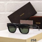 Tom Ford Square Black Metal-Acetate Sunglasses