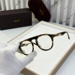 Tomford Round Eyeglass Unisex Black - Image 2