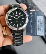 Tommy Hilfiger 1792014 Black Dial Stainless Steel Quartz 40mm