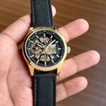 Tommy Hilfiger Modern Automatic Black-Gold 43mm