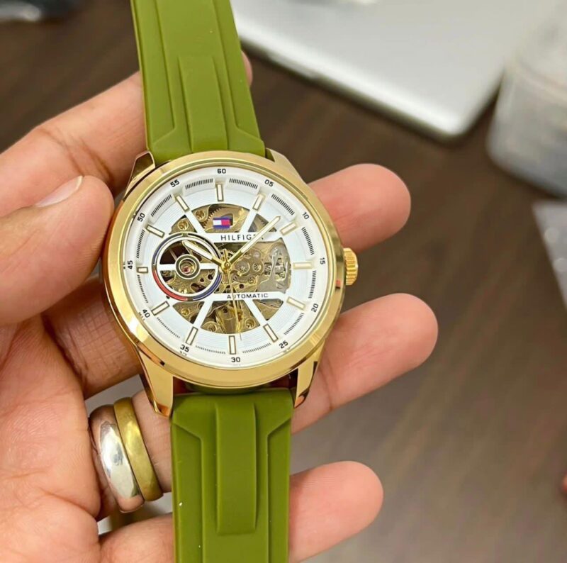 Tommy-Hilfiger-Modern-Automatic-Green-43mm-1 Tommy Hilfiger Modern Automatic Green 43mm - Image 1