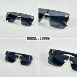 Versace 10086 Oversized Black Sunglasses Metal Frame - Image 4